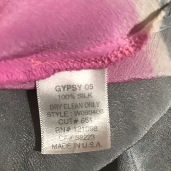 Gypsy 05  100% Silk Tie Dye Maxi Dress  Size XS - Picture 9 of 14